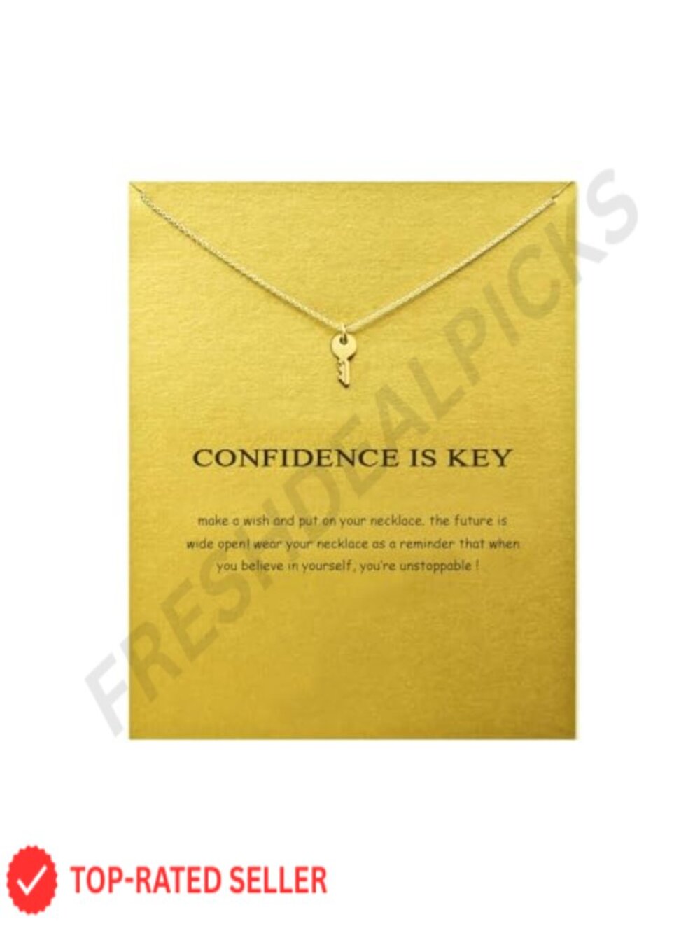 Key Pendant necklace Confidence Key Inspiring Meaning Jewelry